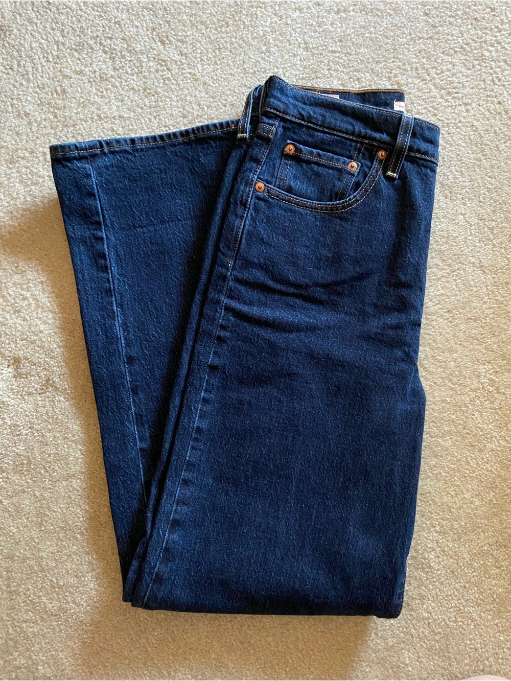 Levi Ribcage Dark Blue Women's Jeans 28x31